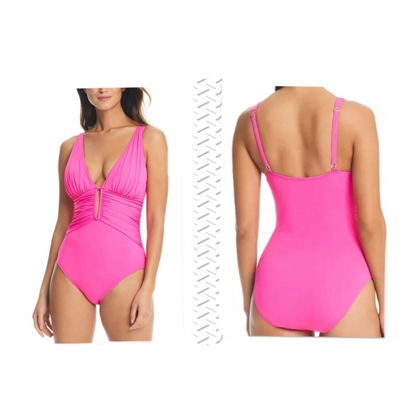 BLEU BY ROD BEATTIE MOLDED-CUP ONE-PIECE SWIMSUIT SIZE 20W - Picture 1 of 10